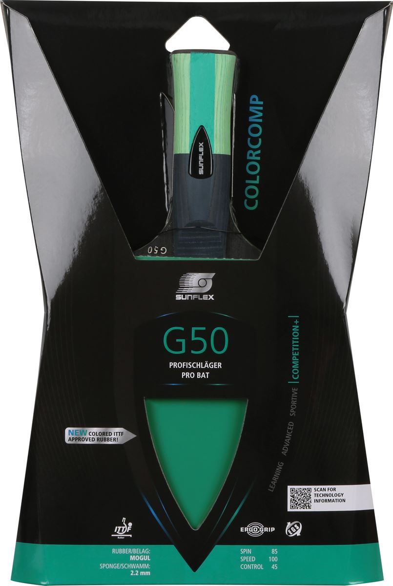 Tischtennisschläger-Sunflex Legend A50- anatomischer Griff I Toba-Sport.Shop