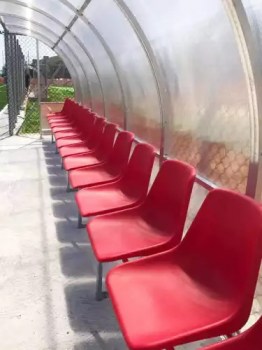 Powershot - Spielerkabine - 6m Länge / 12 SitzplätzeI Toba-Sport.Shop