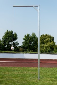Kopfball-Übungsanlage, 1-armigAusleger 2,5 m Seilführung sichtbar IToba-Sport.Shop 