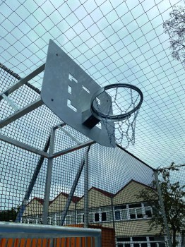 Bolzplatztor 5x2 m, mit Alu-Ballfang, freistehend ohne Basketball-Aufsatz I TOBA-Sport.Shop